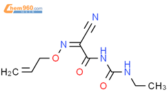 Acetamide, 2-cyano-N-[(ethylamino)carbonyl]-2-[(2-propenyloxy)imino]-结构式图片|61468-32-4结构式图片