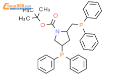 (2S,4S)-1-Boc-4-二苯基膦-2-(二苯基膦甲基)吡咯烷结构式图片|61478-28-2结构式图片