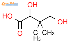 2,4-二羟基-3,3-二甲基丁酸（±）-结构式图片|6150-40-9结构式图片