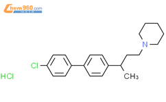 Piperidine, 1-[3-(4'-chloro[1,1'-biphenyl]-4-yl)butyl]-, hydrochloride结构式图片|61511-19-1结构式图片