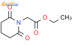 1-Piperidineacetic acid, 2,6-dioxo-, ethyl ester结构式图片|61516-75-4结构式图片