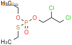 Phosphorothioic acid, O-(2,3-dichloropropyl) O,S-diethyl ester结构式图片|61517-13-3结构式图片