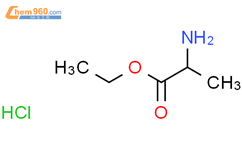 DL-丙氨酸乙脂盐酸盐结构式图片|617-27-6结构式图片
