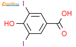 4-羟基-3,5-二碘苯甲酸结构式图片|618-76-8结构式图片