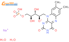 核黄素-5'-磷酸钠二水合物结构式图片|6184-17-4结构式图片