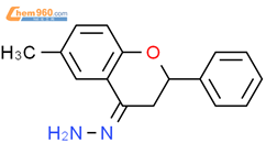 4H-1-Benzopyran-4-one, 2,3-dihydro-6-methyl-2-phenyl-, hydrazone结构式图片|61854-50-0结构式图片
