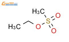 甲磺酸乙酯结构式图片|62-50-0结构式图片