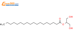 2-十八烷酸单甘油酯结构式图片|621-61-4结构式图片