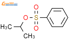 苯磺酸异丙酯结构式图片|6214-18-2结构式图片