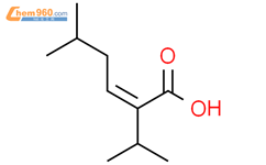 2-Hexenoic acid, 5-methyl-2-(1-methylethyl)-, (Z)-结构式图片|62163-44-4结构式图片