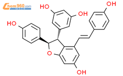 epsilon-白藜芦醇脱氢二聚体结构式图片|62218-08-0结构式图片
