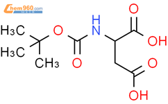Boc-D-天冬氨酸结构式图片|62396-48-9结构式图片
