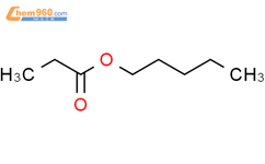 丙酸戊酯结构式图片|624-54-4结构式图片