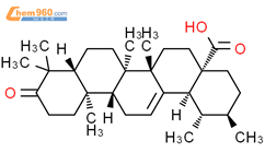 熊果酮酸結構式圖片|6246-46-4結構式圖片