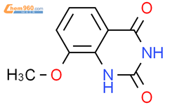 8-甲氧基喹唑啉-2,4(1h,3h)-二酮结构式图片|62484-14-4结构式图片