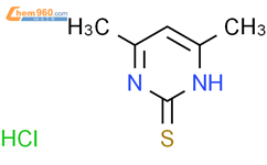4,6-二甲基-1H-嘧啶-2-硫酮盐酸盐结构式图片|62501-45-5结构式图片