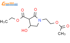 2-(3-乙氧甲酰-4-羟基吡咯烷-2-酮-1-基)乙酸乙酯结构式图片|62613-79-0结构式图片
