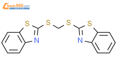2,2'-[亚甲基双(硫)]二苯并噻唑结构式图片|6270-36-6结构式图片