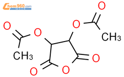 二-O-乙酰基-L-酒石酸酐结构式图片|6283-74-5结构式图片