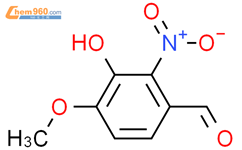 3-羟基-4-甲氧基-2-硝基苯甲醛结构式图片|6284-92-0结构式图片