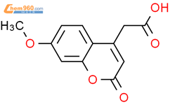7-甲氧基香豆素-4-乙酸结构式图片|62935-72-2结构式图片