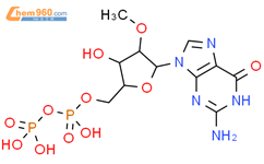 5' - （二氢三磷酸），2'-O-甲基-鸟苷结构式图片|62950-38-3结构式图片
