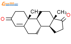 4-雄烯二酮结构式图片|63-05-8结构式图片