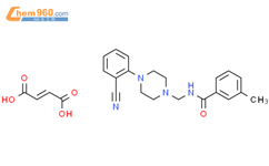 N-[[4-(2-氰基苯基)-1-哌嗪基]甲基]-3-甲基苯甲酰胺马来酸盐结构式图片|630117-19-0结构式图片