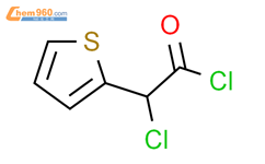 α-氯-2-噻吩乙酰氯结构式图片|63190-53-4结构式图片