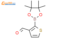 3-甲酰噻吩-2-硼酸频哪醇酯结构式图片|632325-55-4结构式图片