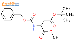 Z-L-天冬氨酸 BETA叔丁酯 ALPHA甲酯结构式图片|63327-57-1结构式图片