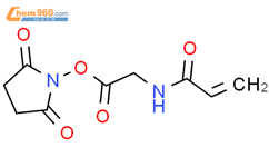 2-Propenamide, N-[2-[(2,5-dioxo-1-pyrrolidinyl)oxy]-2-oxoethyl]-结构式图片|63406-05-3结构式图片