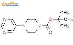4-(嘧啶-5-基)哌嗪-1-羧酸叔丁酯结构式图片|634468-96-5结构式图片