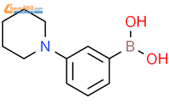 3-(N-哌啶基)苯硼酸结构式图片|634905-21-8结构式图片