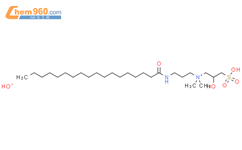 1-Propanaminium,2-hydroxy-N,N-dimethyl-N-[3-[(1-oxooctadecyl)amino]propyl]-3-sulfo-, inner salt结构式图片|63663-12-7结构式图片