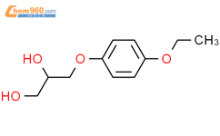 3-(P-乙氧基苯氧基)-1,2-丙二醇结构式图片|63834-84-4结构式图片