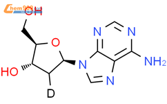 (2'S)-2'-脱氧-腺苷-2'-d结构式图片|63963-71-3结构式图片