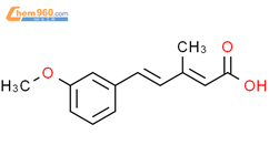 2,4-Pentadienoic acid, 5-(3-methoxyphenyl)-3-methyl-, (E,E)-结构式图片|64003-73-2结构式图片