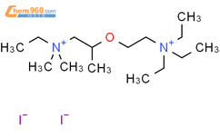 1-Propanaminium,N-ethyl-N,N-dimethyl-2-[2-(triethylammonio)ethoxy]-, iodide (1:2)结构式图片|64059-40-1结构式图片