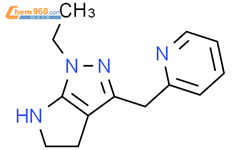 (9CI)-1-乙基-1,4,5,6-四氢-3-(2-吡啶甲基)-吡咯并[2,3-c]吡唑结构式图片|641592-92-9结构式图片