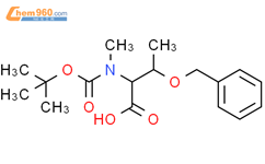 N-叔丁氧羰基-N-甲基-O-苄基-L-苏氨酸结构式图片|64263-80-5结构式图片