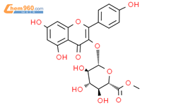 山奈酚3-(6-甲基葡糖苷酸酯)结构式图片|64290-92-2结构式图片