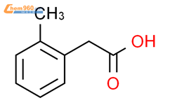 邻甲基苯乙酸结构式图片|644-36-0结构式图片