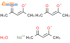 乙酰丙酮钕(III) 水合物结构式图片|64438-52-4结构式图片