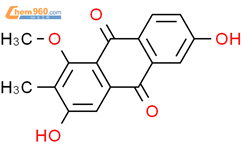 2-甲基-3,6-二羟基-1-甲氧基-9,10-蒽醌结构式图片|644967-44-2结构式图片