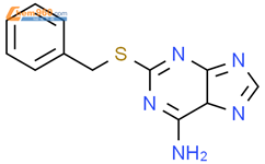 9H-Purin-6-amine,2-[(phenylmethyl)thio]-结构式图片|64542-91-2结构式图片