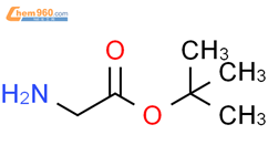 甘氨酸叔丁基酯结构式图片|6456-74-2结构式图片