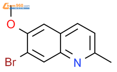 7-溴-6-甲氧基-2-甲基-喹啉结构式图片|646039-16-9结构式图片