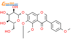 鸢尾苷-5,4'-二甲醚结构式图片|64656-92-4结构式图片