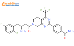 Benzamide,4-[7-[(3R)-3-amino-4-(2,5-difluorophenyl)-1-oxobutyl]-5,6,7,8-tetrahydro-4-(trifluoromethyl)pyrido[3,4-d]pyrimidin-2-yl]-结构式图片|647863-81-8结构式图片